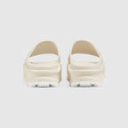 Women's Embossed sandal with Interlocking G – this pair of slide sandals accentuates the aesthetic with an embossed – LUX VERSE Luxury Designer Fashion Outlet