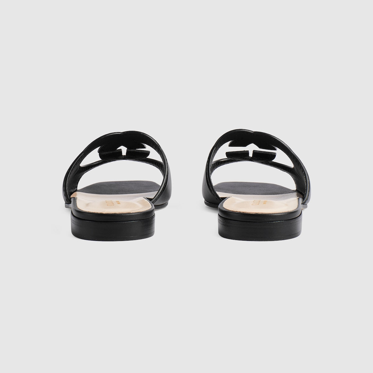 Women's Slide leather with Interlocking G – influenced by an archival design from the'70s-a hallmark era of the House, – LUX VERSE Luxury Designer Fashion Outlet