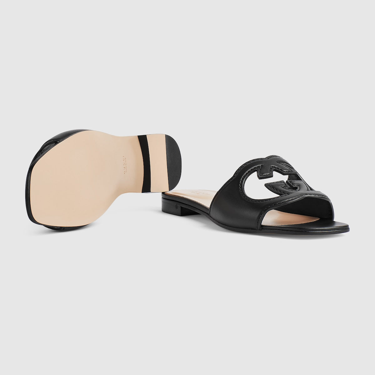 Women's Slide leather with Interlocking G – inspired by the summer spirit and beach clubs on the Italian coast, this item is – LUX VERSE Luxury Designer Fashion Outlet