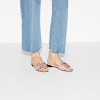 Women's G cut-out sandal – influenced by an archival design from the 1970s, the Interlocking G appears as – LUX VERSE Luxury Designer Fashion Outlet