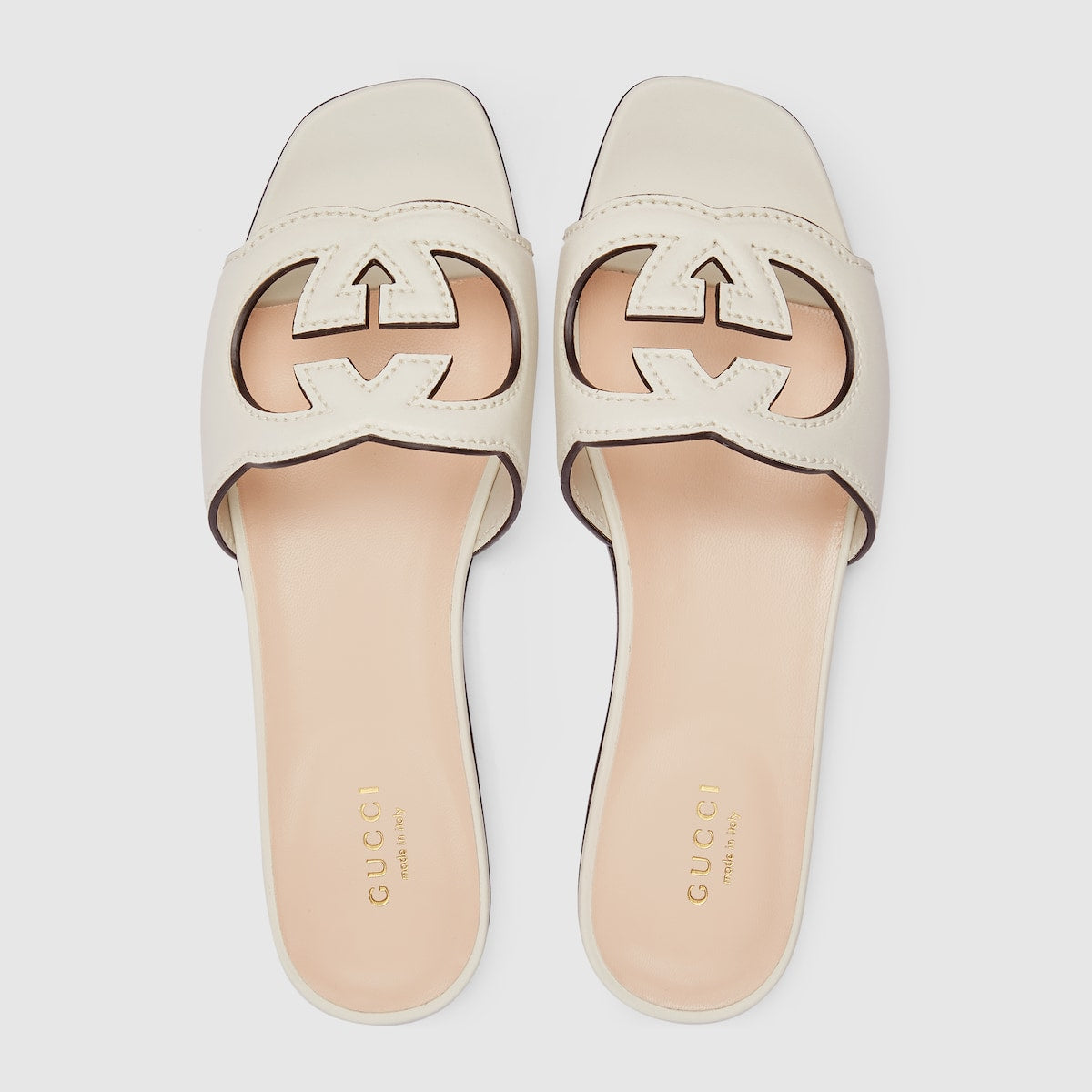 Suede sandal with interlocking G – an ode to timeless elegance, the Love Parade collection explores archival symbols – LUX VERSE Luxury Designer Fashion Outlet