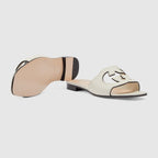 Suede sandal with interlocking G – inspired by the summer spirit and beach clubs on the Italian coast, this item is – LUX VERSE Luxury Designer Fashion Outlet