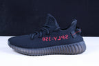 Yeezy 350 V2 Boost Bred schwarz-rote Sneakers