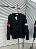 RWB Stripe Cardigan White - Men's