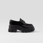 Monolith patent leather loafers – these bold, original loafers stand out for their hybrid design emphasized by – LUX VERSE Luxury Designer Fashion Outlet