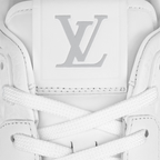 Run Away Leather Sneaker – the wedge-shaped rubber outsole, which was inspired by running shoes, is – LUX VERSE Luxury Designer Fashion Outlet