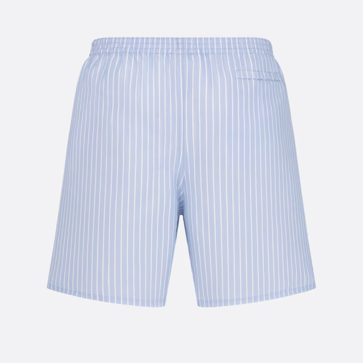 Blue Swim Shorts – featuring a stretch waist and side pocket, the swim shorts are adorned with a Italic – LUX VERSE Luxury Designer Fashion Outlet