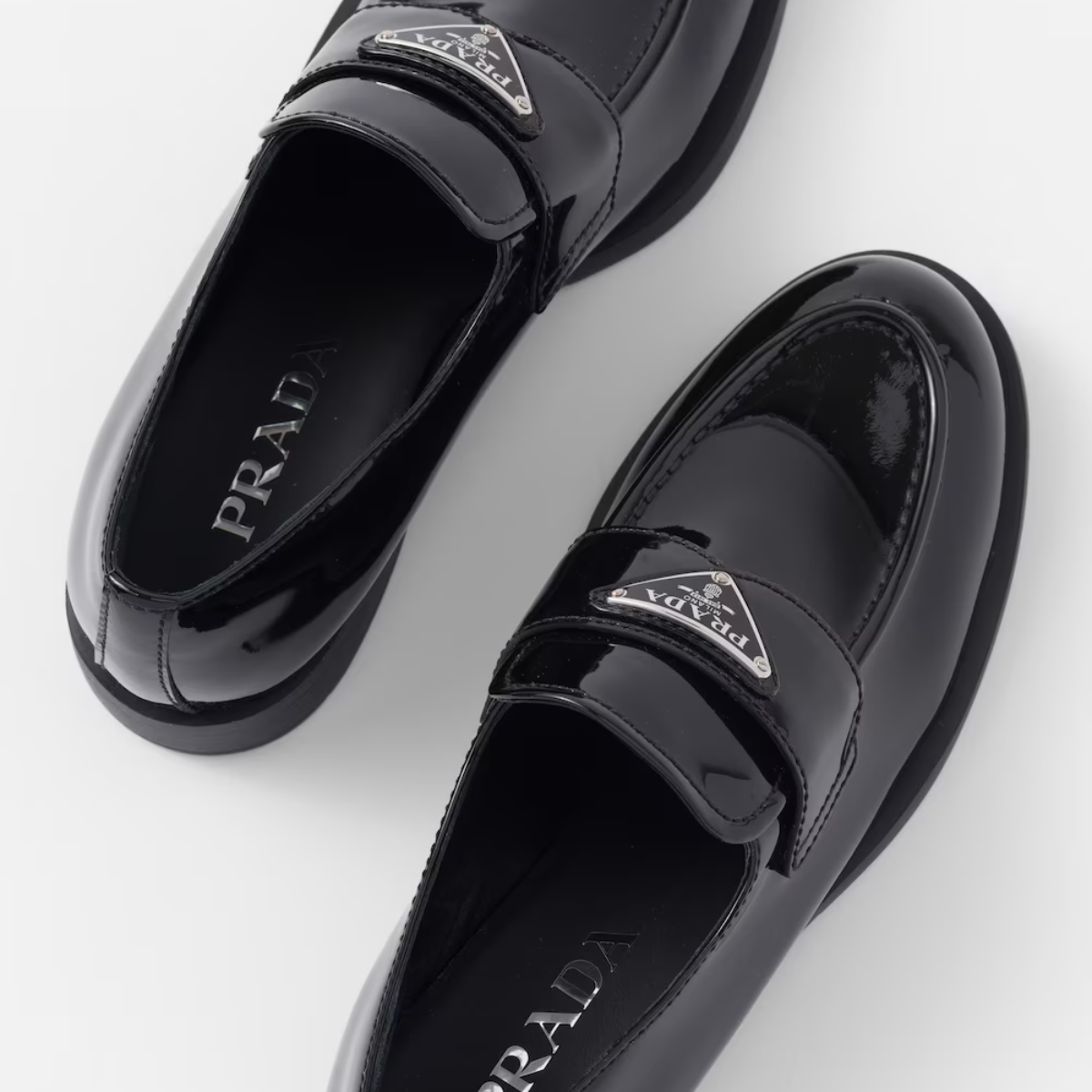 Patent Glossy Finish leather loafers – the elegant, classic silhouette of this loafer is embellished by the glossy finish – LUX VERSE Luxury Designer Fashion Outlet