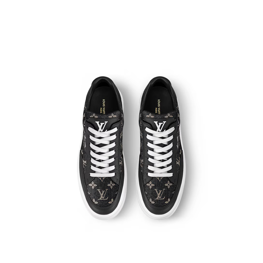 Beverly Hills Denim Sneaker – the Beverly Hills sneaker is revisited this season in a combination of Monogram – LUX VERSE Luxury Designer Fashion Outlet