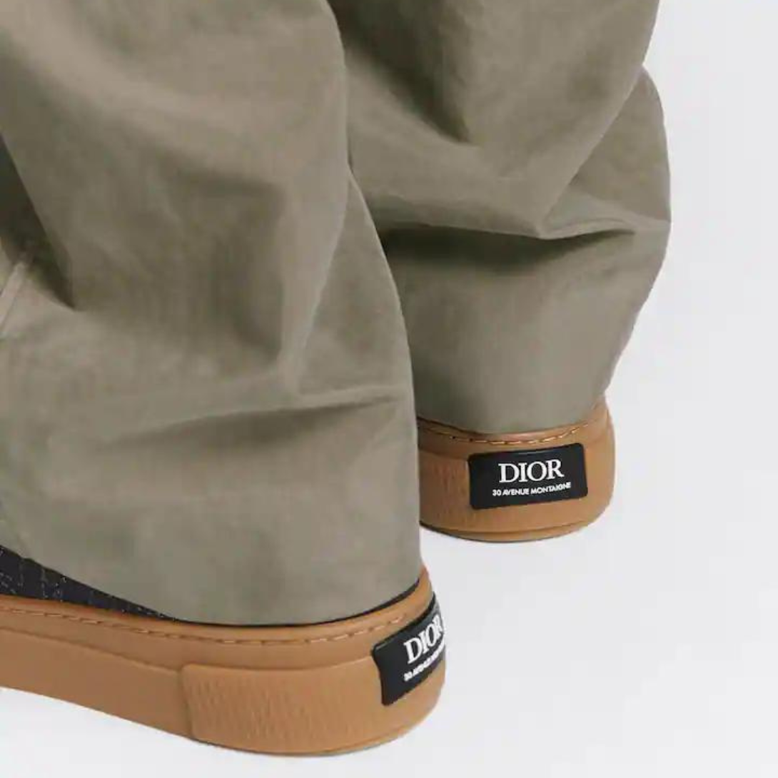 Dior B33 Sneaker – Dyed Cotton LIMITED AND NUMBERED EDITION – the tongue is accented by an embossed signature, and the signature embellishes the – LUX VERSE Luxury Designer Fashion Outlet
