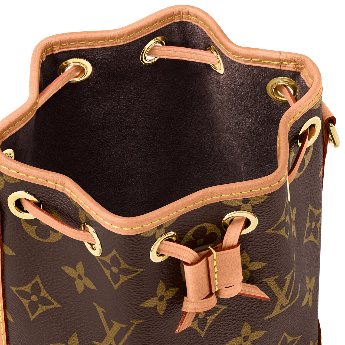 Nano Noé – its removable handle and removable, adjustable strap offer multiple carry options, – LUX VERSE Luxury Designer Fashion Outlet