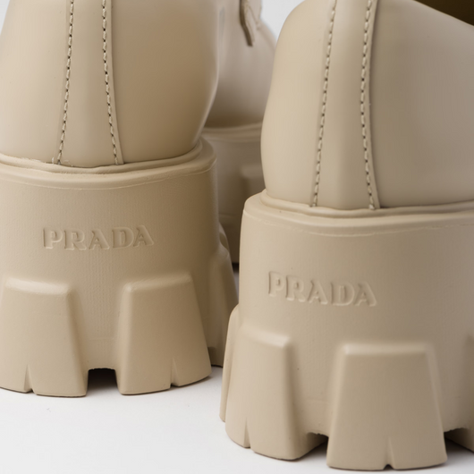 Brushed leather Monolith loafers - LUX VERSE - Luxury designer fashion outlet