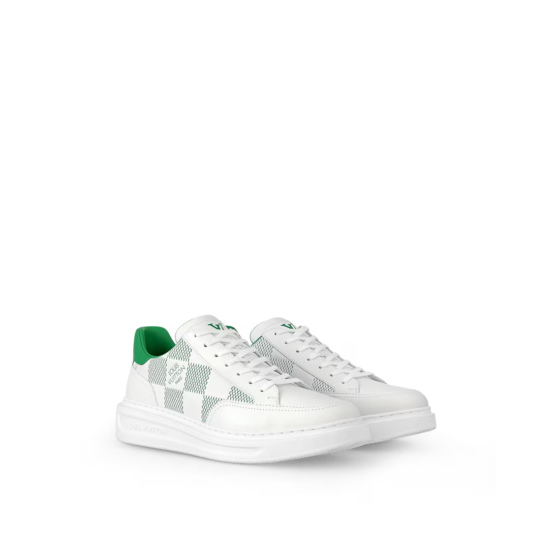 Beverly Hills Leather Sneaker – this bicolor edition of the Beverly Hills sneaker comes in soft calf leather – LUX VERSE Luxury Designer Fashion Outlet