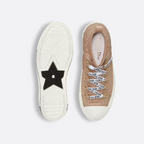 Walk'n'Sneaker – signatures on sole and laces Leather inserts and antique gold-finish metal – LUX VERSE Luxury Designer Fashion Outlet