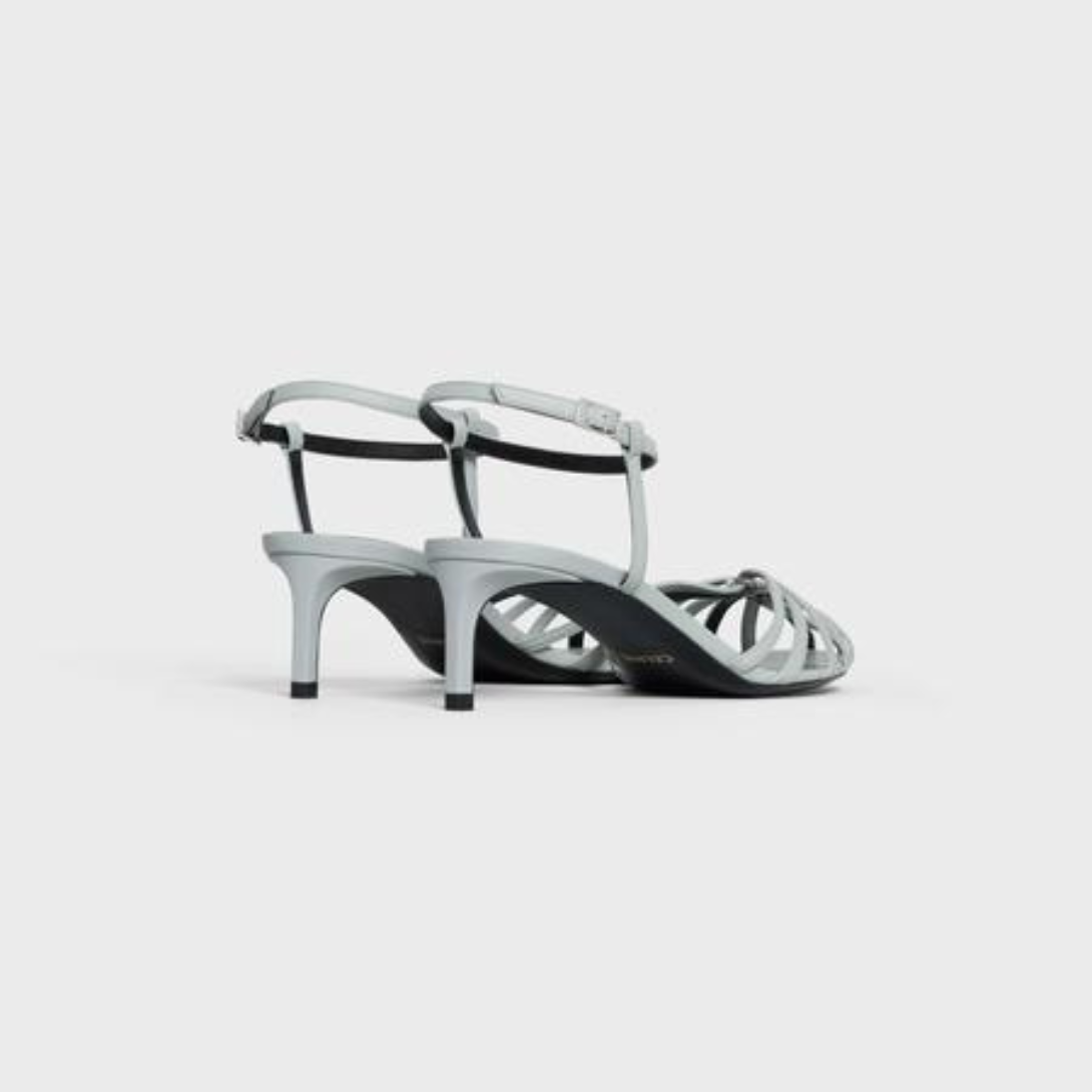 TRIOMPHE LEATHER SANDAL in LAMBSKIN – lEATHER STRAPSTOE WITH CAGE EFFECTENGRAVED ADJUSTABLE BUCKLELEATHER INSOLELEATHER – LUX VERSE Luxury Designer Fashion Outlet