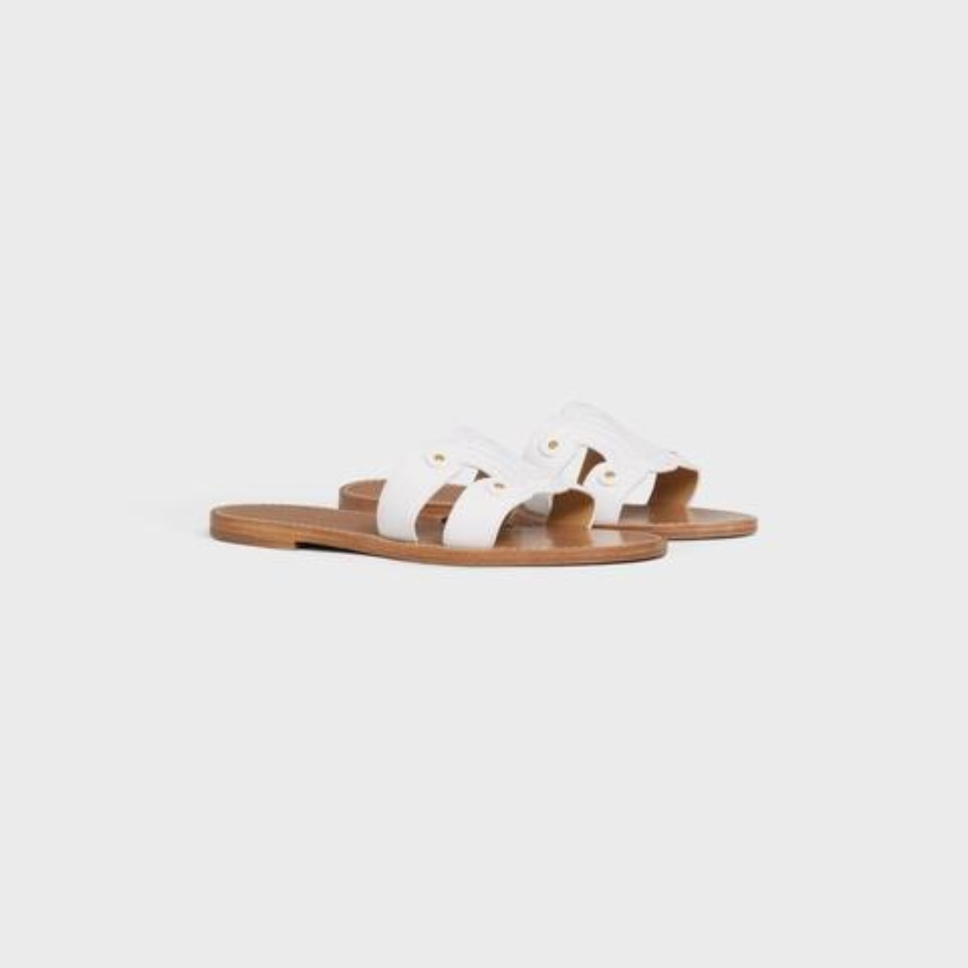 TRIOMPHE MULE in CALFSKIN – sEWING DETAILSLEATHER OUTSOLEFRANCISCAN CONSTRUCTION ENSURING A LONG LASTING – LUX VERSE Luxury Designer Fashion Outlet