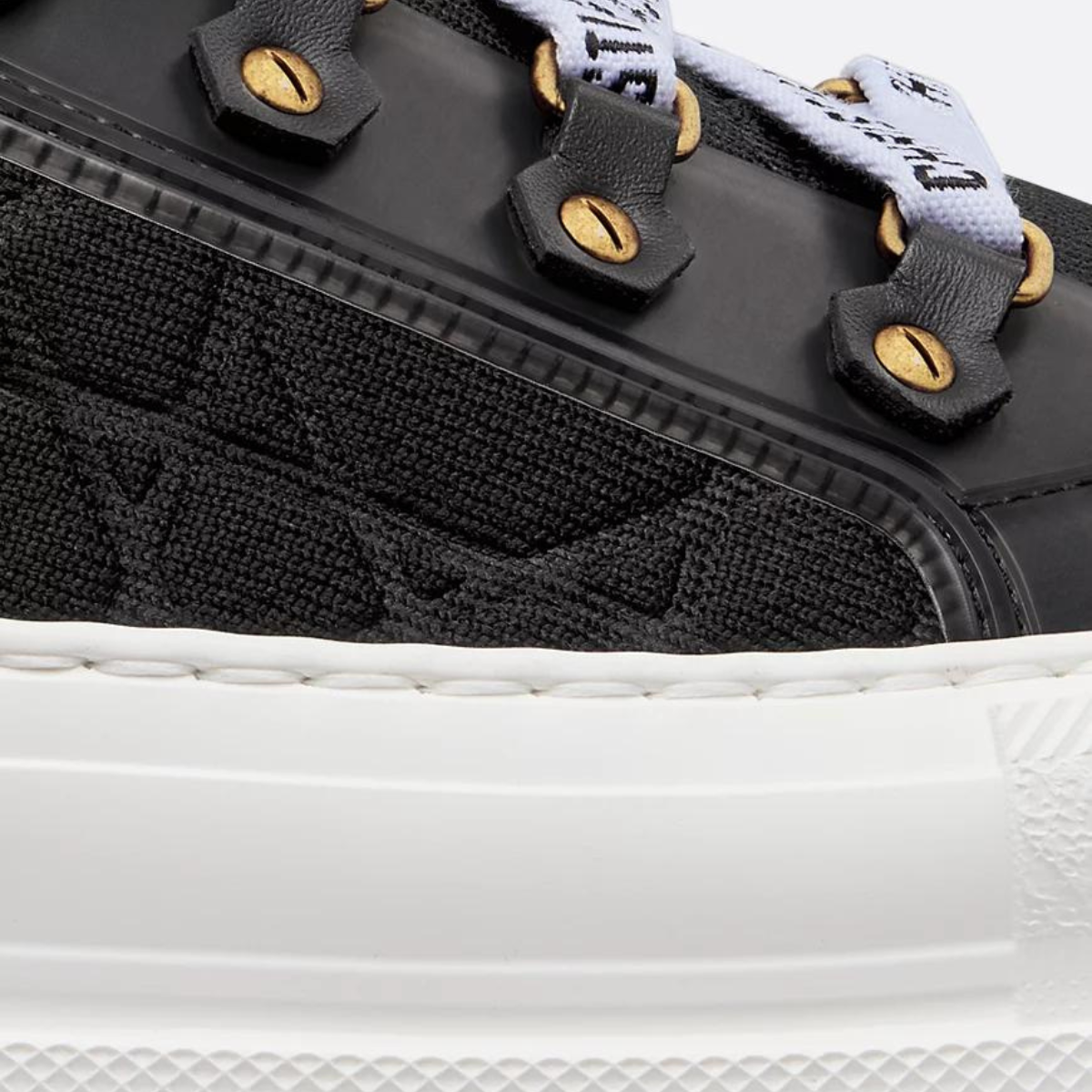 Walk'n'Platform Sneaker Technical Mesh – the technical mesh upper showcases a nude Macrocannage motif – LUX VERSE Luxury Designer Fashion Outlet