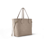 Neverfull MM Tourterelle Gray – the essential Neverfull MM tote now comes in embossed Monogram Empreinte leather – LUX VERSE Luxury Designer Fashion Outlet