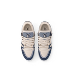 Trainer Sneaker Blue – it is complemented by rubber details, including the Initials on the tongue – LUX VERSE Luxury Designer Fashion Outlet