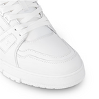 Trainer Rubber Leather sneaker – its elaborately constructed upper, which features rubber signatures, takes seven – LUX VERSE Luxury Designer Fashion Outlet