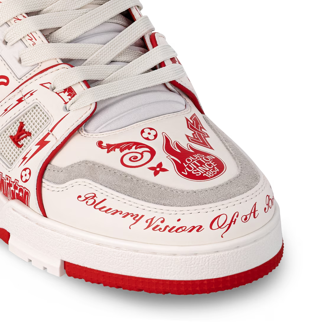 Trainer Smooth Printed Sneaker – the back of the sneaker displays the #54 logo, referring to 1854 – LUX VERSE Luxury Designer Fashion Outlet