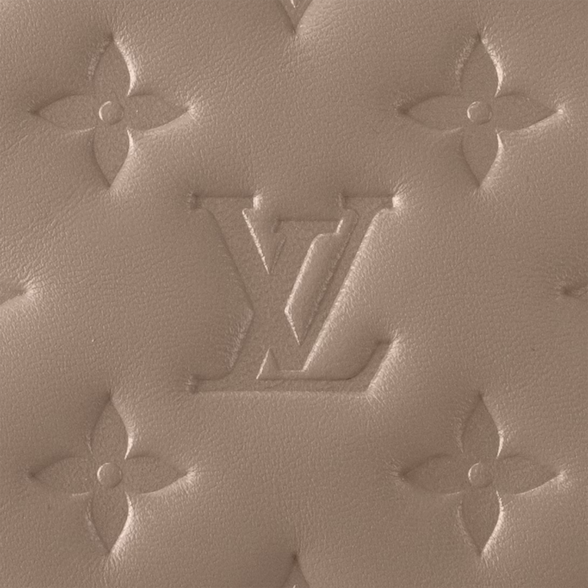 Coussin PM Taupe – fashioned from puffy lambskin and accessorized with a chunky gold-color chain, this – LUX VERSE Luxury Designer Fashion Outlet