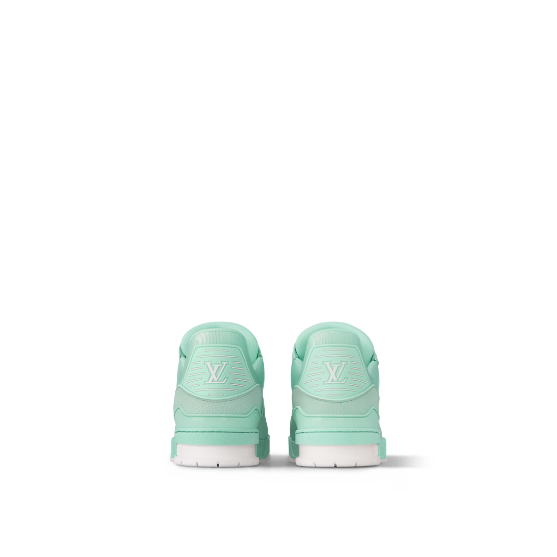 Trainer Leather Sneaker – this colorful interpretation of the Trainer sneaker comes in grained calf leather – LUX VERSE Luxury Designer Fashion Outlet