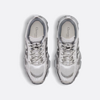 Chrono Sneaker Silver-Tone – featuring three-tone laces and an ultra-lightweight sole adorned with a star, – LUX VERSE Luxury Designer Fashion Outlet