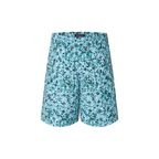 Printed Nylon Swim Shorts Vibrant Greeen – these summery swim shorts in vibrant green tones evoke dappled light on water – LUX VERSE Luxury Designer Fashion Outlet