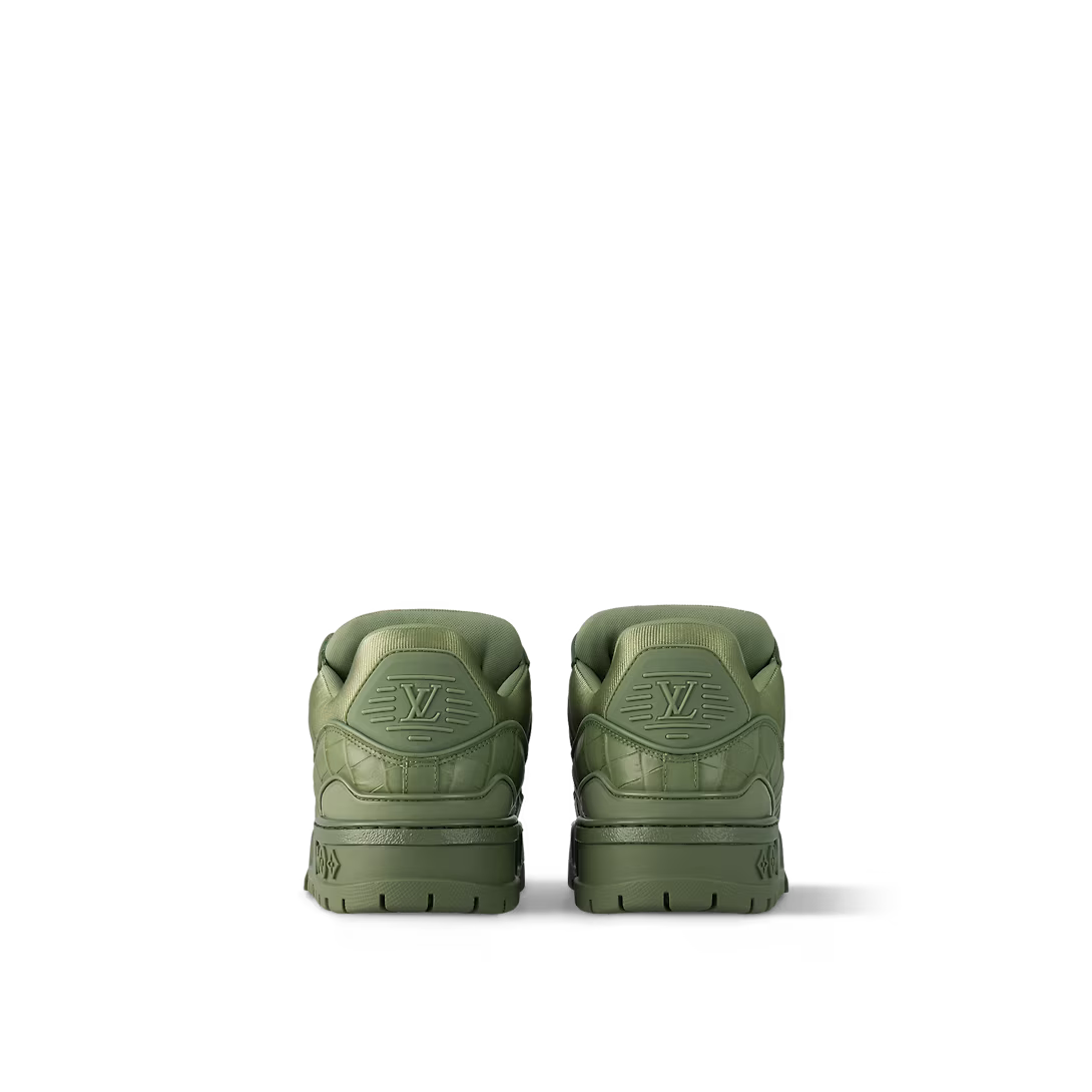 Trainer Leather Maxi Sneaker – alligator-printed calf leather Technical laces with stopper Rubber outsole Initials – LUX VERSE Luxury Designer Fashion Outlet