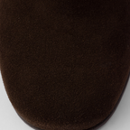 Suede Leather booties – leather lining Side zipper closure Boot leg: 16 cm Leather and rubber sole – LUX VERSE Luxury Designer Fashion Outlet