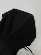 Schwarzer Baumwollpullover mit Textlogo – Herren