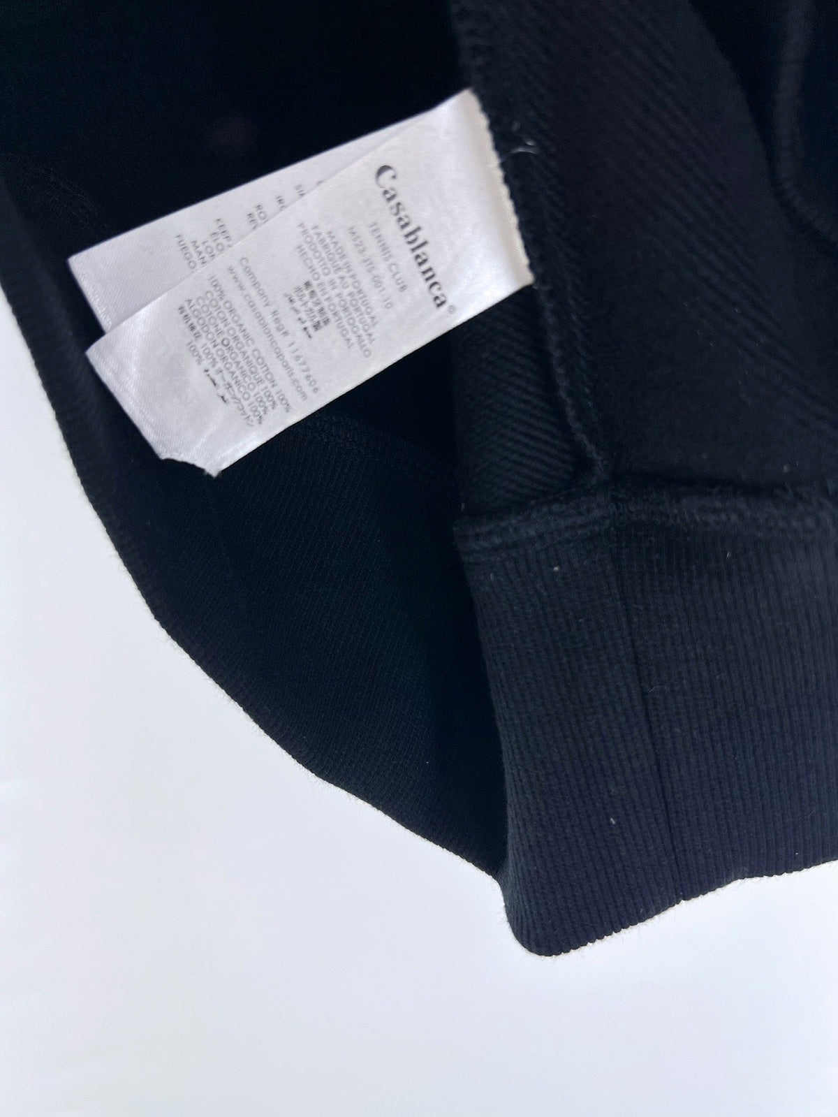 Marineblaues Baumwoll-Sweatshirt mit Emblem-Grafik – Herren