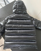Schwarze Pufferjacke – Herren