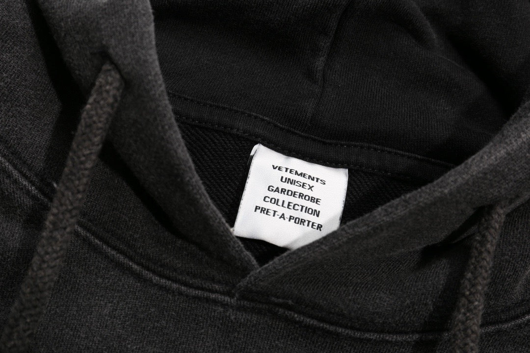 Washed Hoodie mit aufgesticktem Logo – Herren