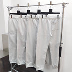 Grey Cotton Vertical Text Joggers - Men's