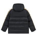 Schwarze Steppjacke – Herren