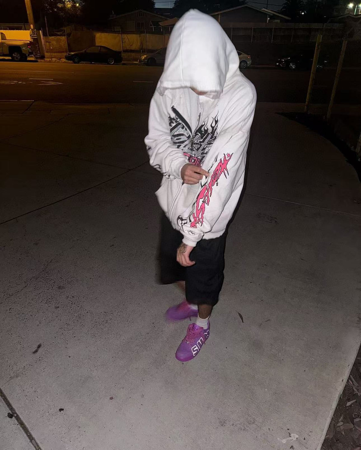 Weißer Hoodie - Herren