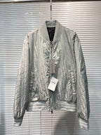 Schwarzer Stepp-Bomber aus Nylon – Herren