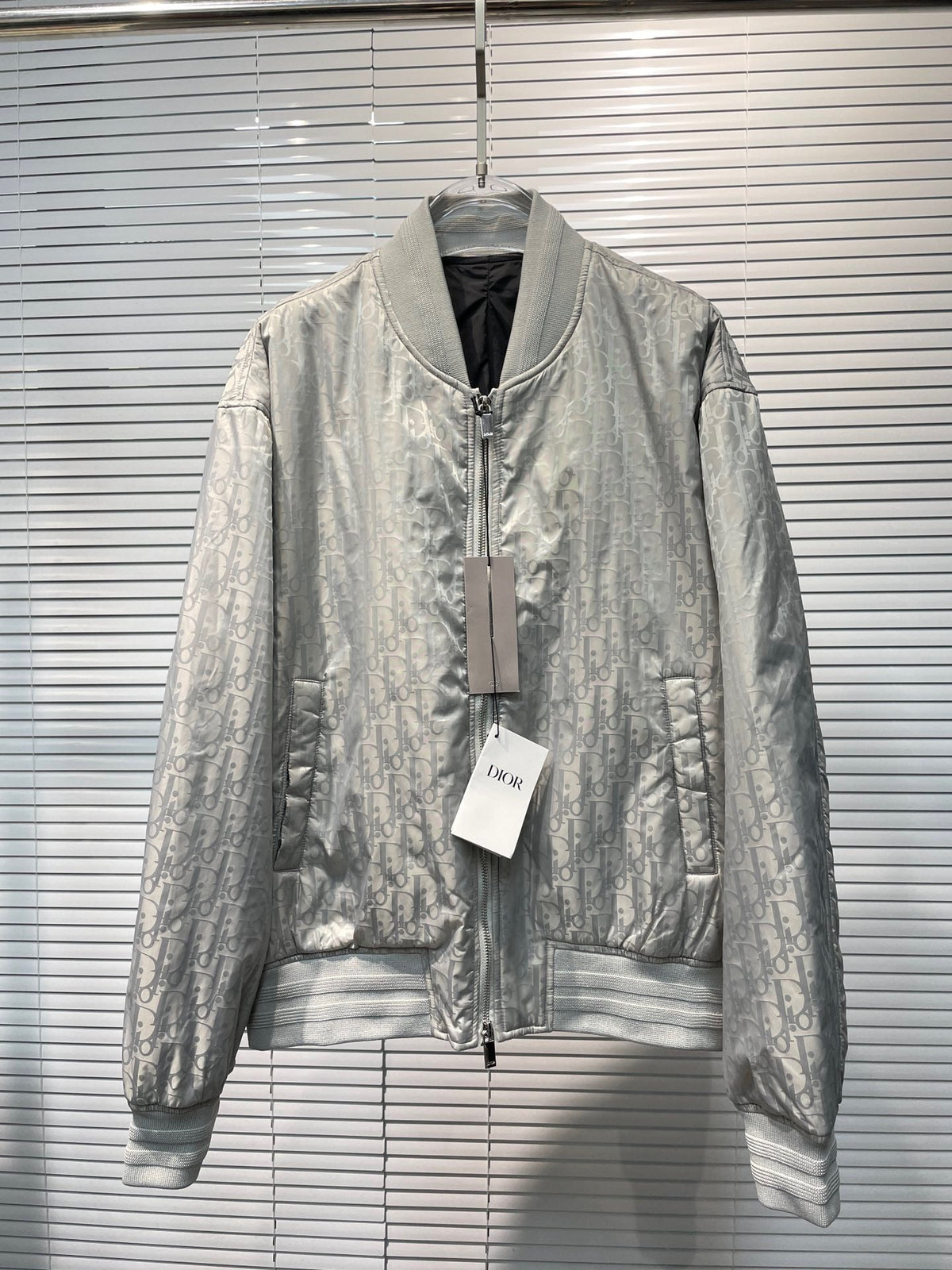 Schwarzer Stepp-Bomber aus Nylon – Herren