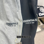 Marineblaue Baumwoll-Jogginghose mit Kordelzug – Herren