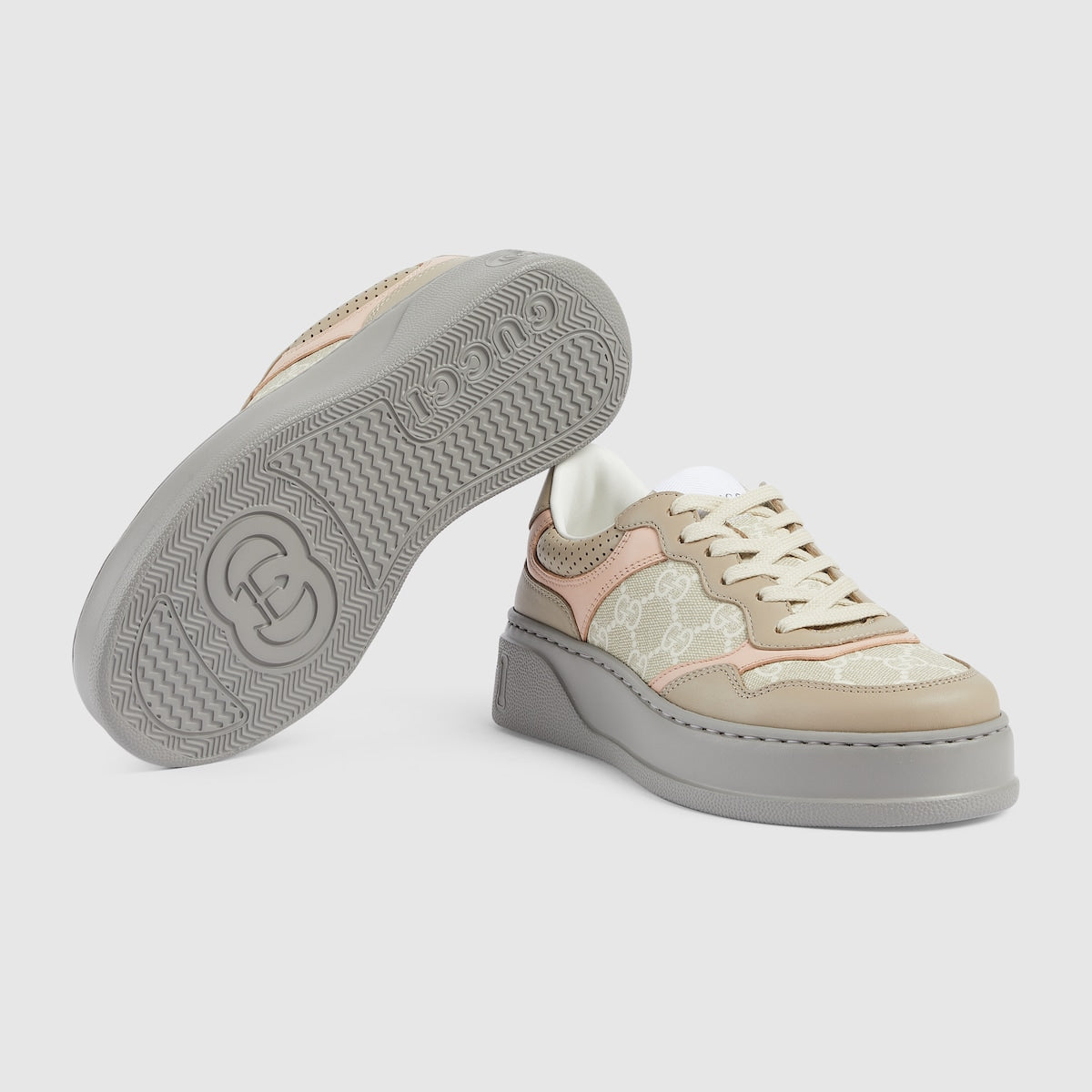 Women's GG sneaker – this pair of chunky sneakers is presented in a mix of different materials with – LUX VERSE Luxury Designer Fashion Outlet