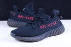 Yeezy 350 V2 Boost Bred schwarz-rote Sneakers
