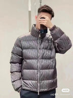 Schwarze Steppjacke – Herren