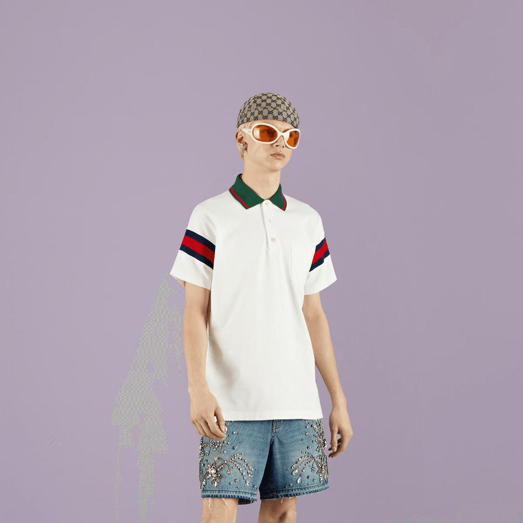 Cotton Jersey T-shirt – the preppy influence, a style that can be traced back to the Ivy League schools – LUX VERSE Luxury Designer Fashion Outlet