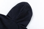 Kapuzenpullover mit blauem Aufnäher – Herren