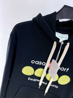 Navy-Baumwollpullover mit Grafik – Herren