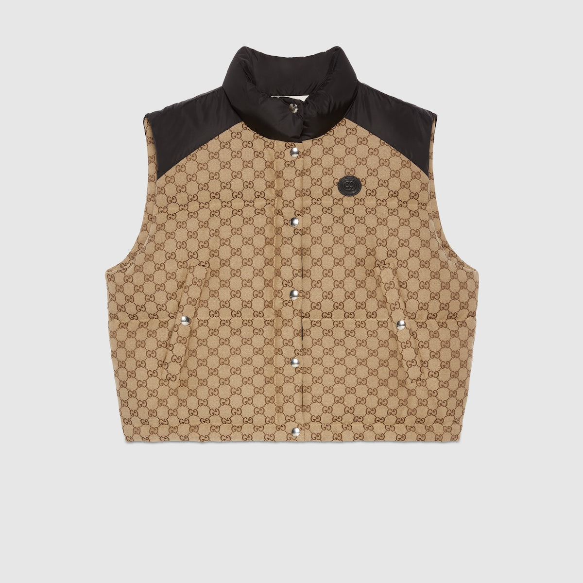 GG cotton canvas puffer vest – paying tribute to both the past and present, this puffer vest is crafted from GG – LUX VERSE Luxury Designer Fashion Outlet