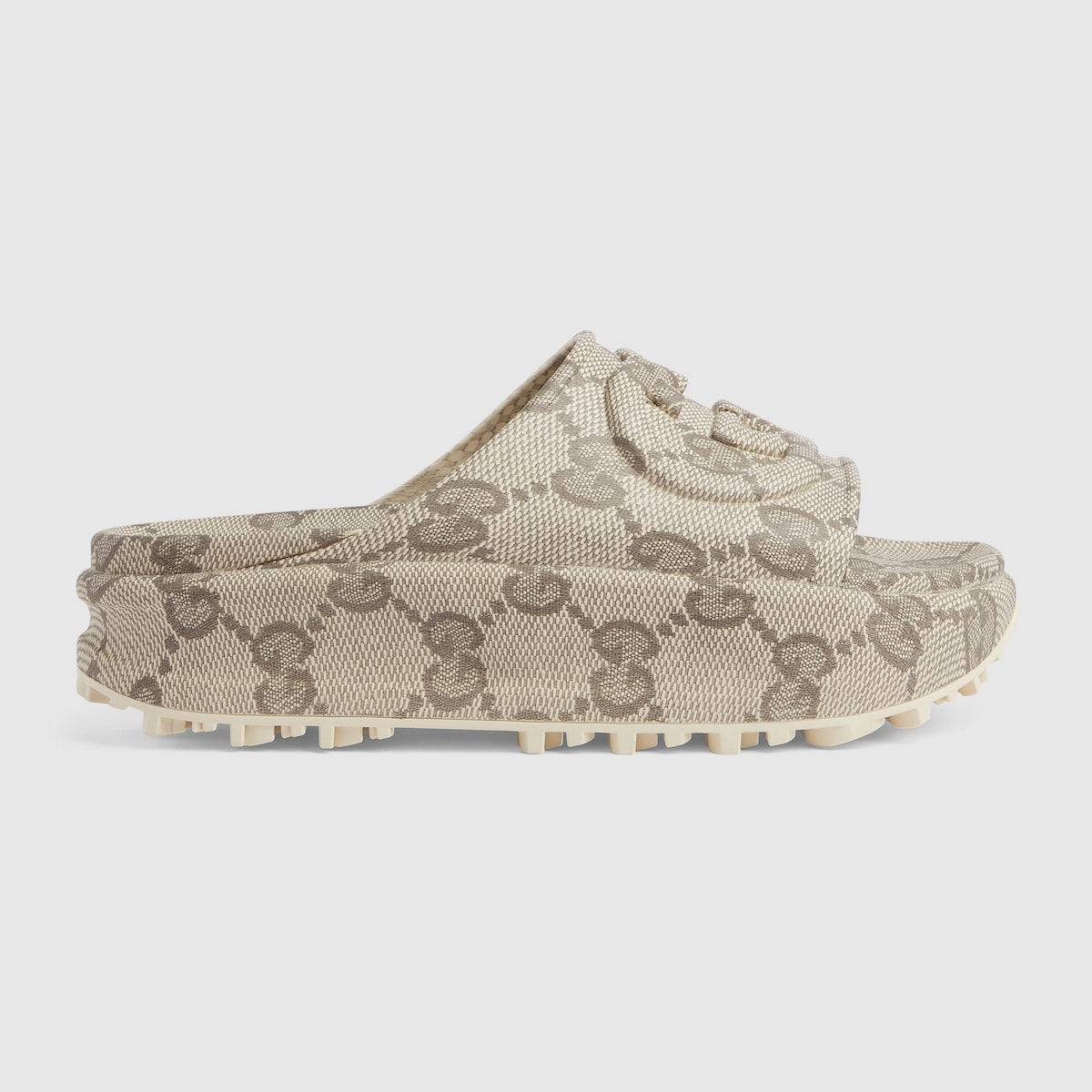 Women's slide with Interlocking G – intrinsically linked to the'90s, rubber adds a retro note to the latest collections – LUX VERSE Luxury Designer Fashion Outlet