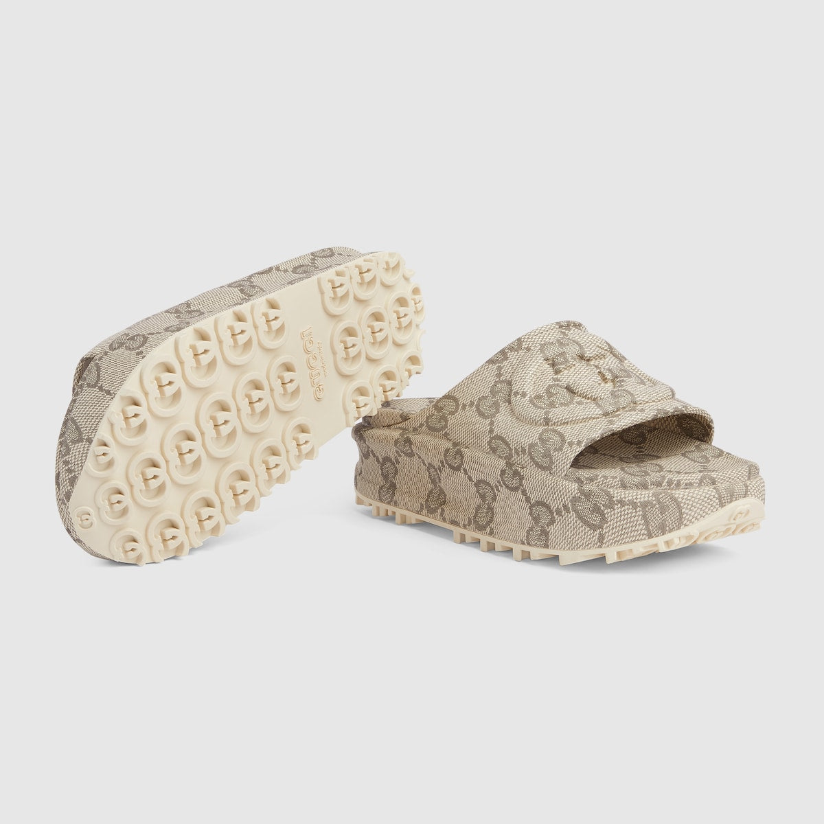 Women's slide with Interlocking G – intrinsically linked to the'90s, rubber adds a retro note to the latest collections – LUX VERSE Luxury Designer Fashion Outlet